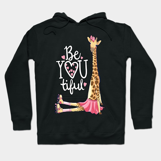 Beautiful Giraffe | Inspire Be You Giraffe Animal T-Shirt Hoodie by MerchMadness